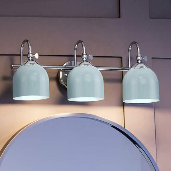 slide 2 of 6, Luxury Vinatge Bath Light, 9"H x 24"W, with Farmhouse Style, Polished Chrome, BWP4312 by Urban Ambiance - 24