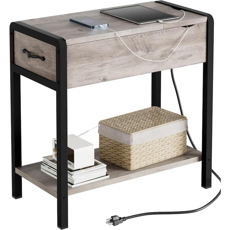IDEALHOUSE Charging Station End Table