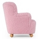preview thumbnail 12 of 37, Costway Sherpa Kids Sofa with Solid Rubber Wood Legs for Boys & Girls - See Details
