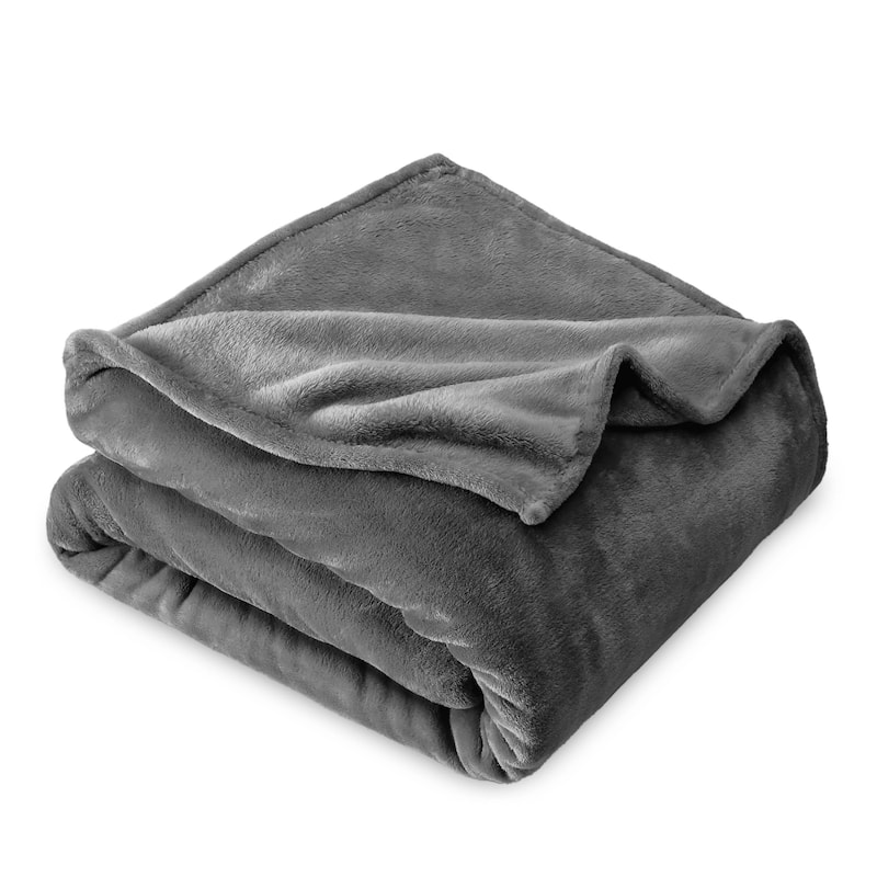 Bare Home Microplush Fleece Blanket - Ultra-Soft - Cozy Fuzzy Warm - Twin - Twin XL - Leopard
