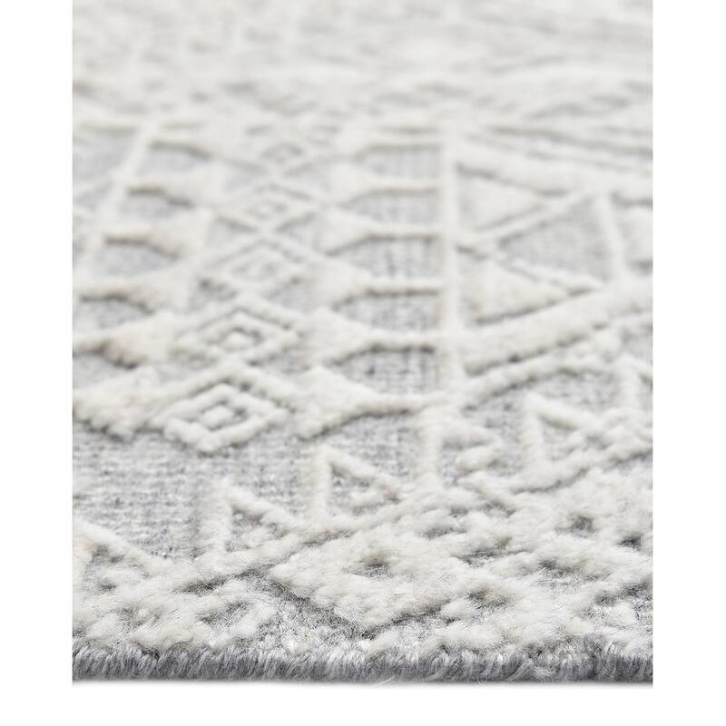 Overton Handmade Modern Contemporary Geometric Area Rug