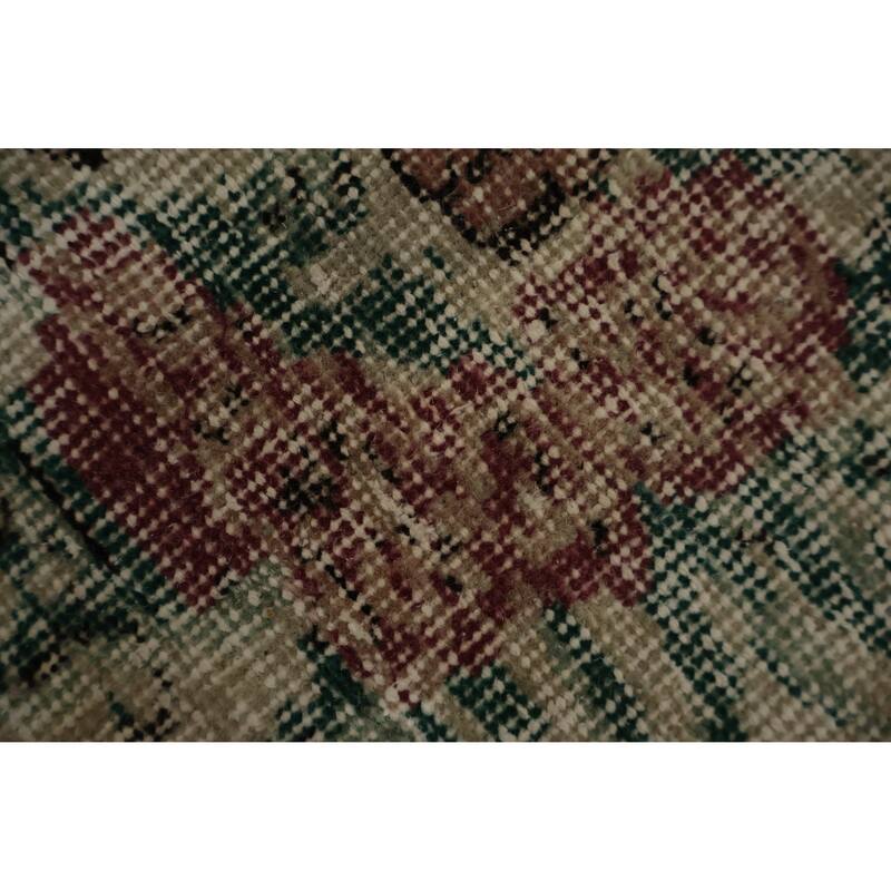 Hand Knotted Oriental 100% Wool Carpet Transitional Floral Brown Anatolian Area Rug - 9' 5'' X 6' 9''