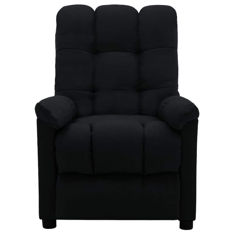 vidaXL Recliner Black Fabric - 29.1" x 38.9" x 40.1"