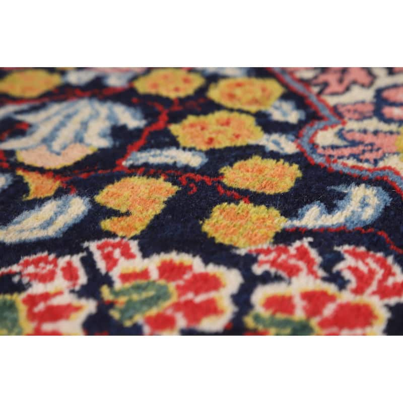 Hand Knotted Oriental 100% Wool Carpet Traditional Floral Red Sarouk Area Rug - 13' 7'' X 10' 7''