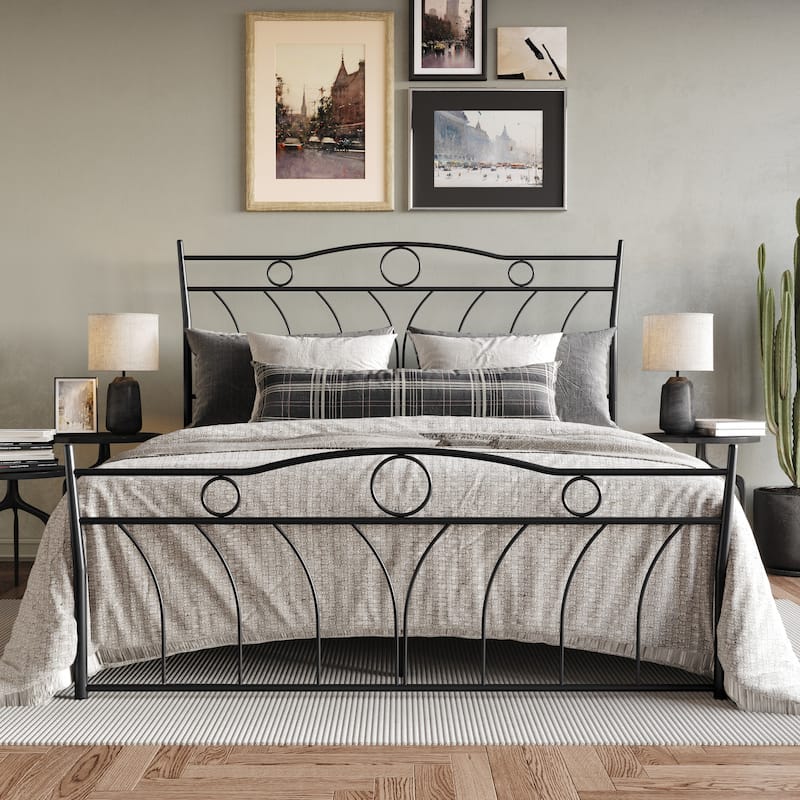 Clayfell Shelby Metal Bed - Full - Black