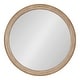 preview thumbnail 14 of 21, Kate and Laurel Mansell Wood Framed Wall Mirror - 28" Diameter
