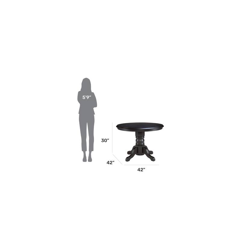Homestyles 42" Round Pedestal Dining Table (Table Only)