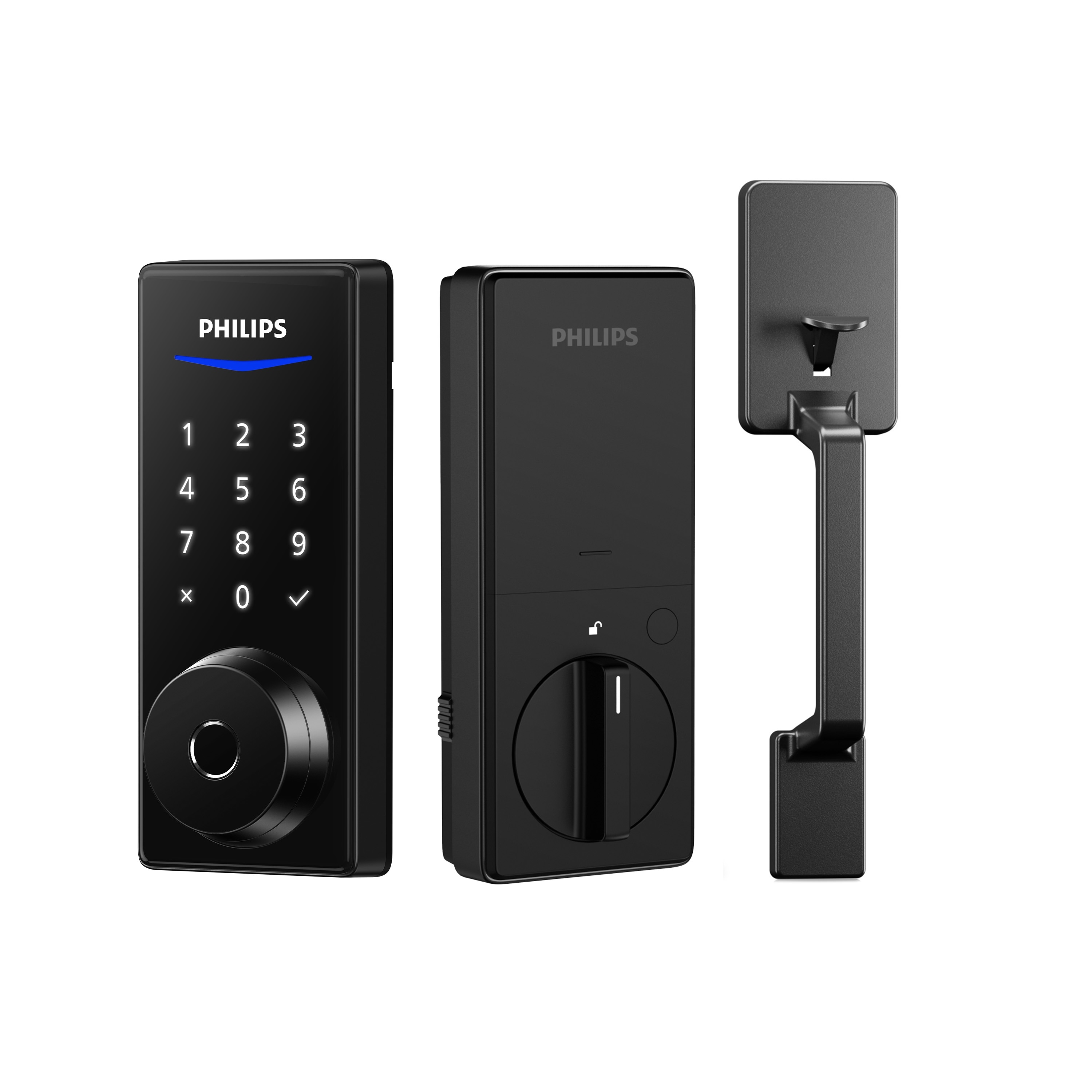 Philips Home Access 1000 Series Electronic Deadbolt with Handle Set