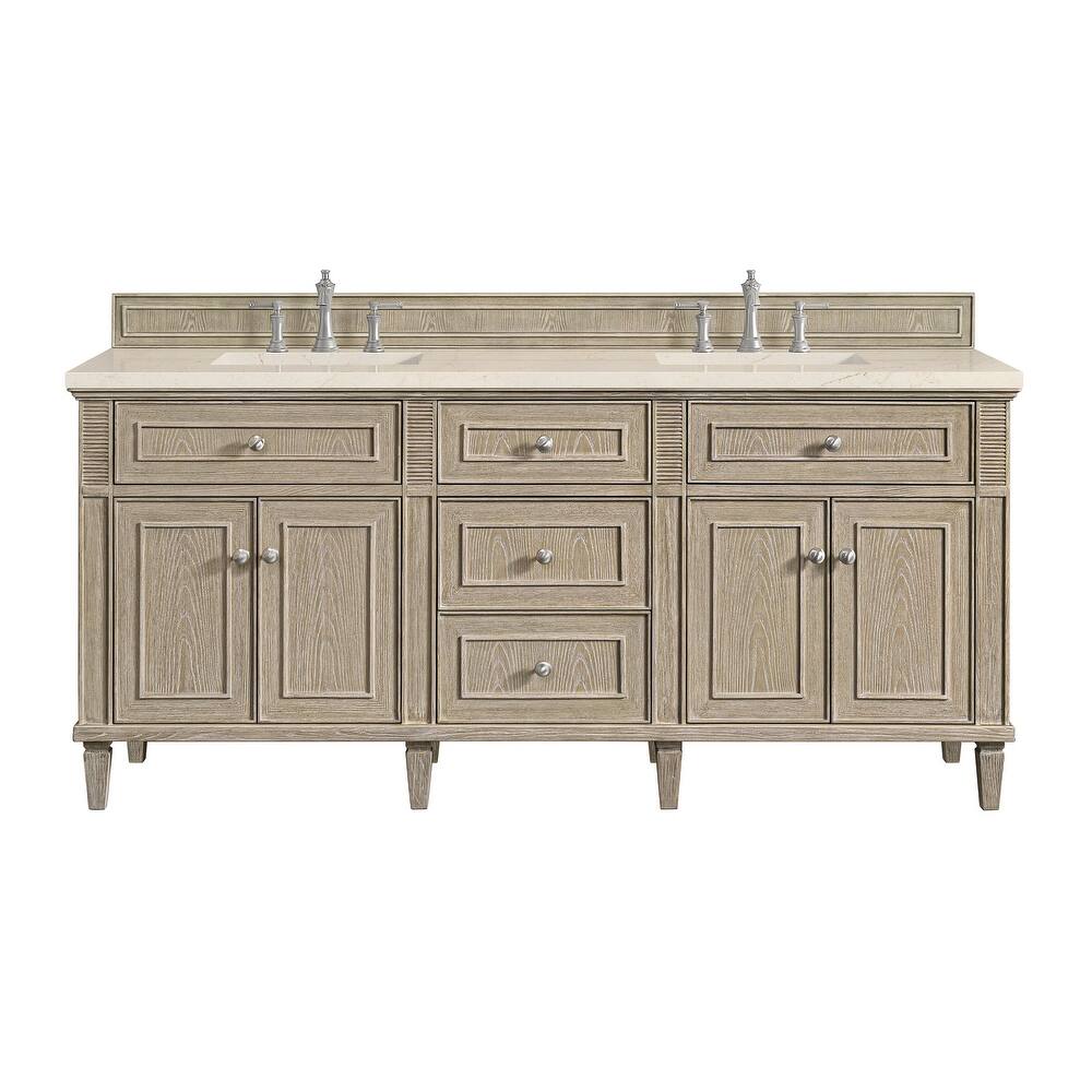 James Martin Vanities 424-V72-3EMR Lorelai 72" Double Basin Wood