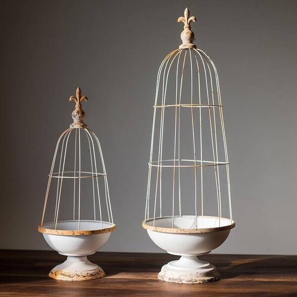 Shop Rusticreach Decorative Iron Bird Cage Overstock 27636854