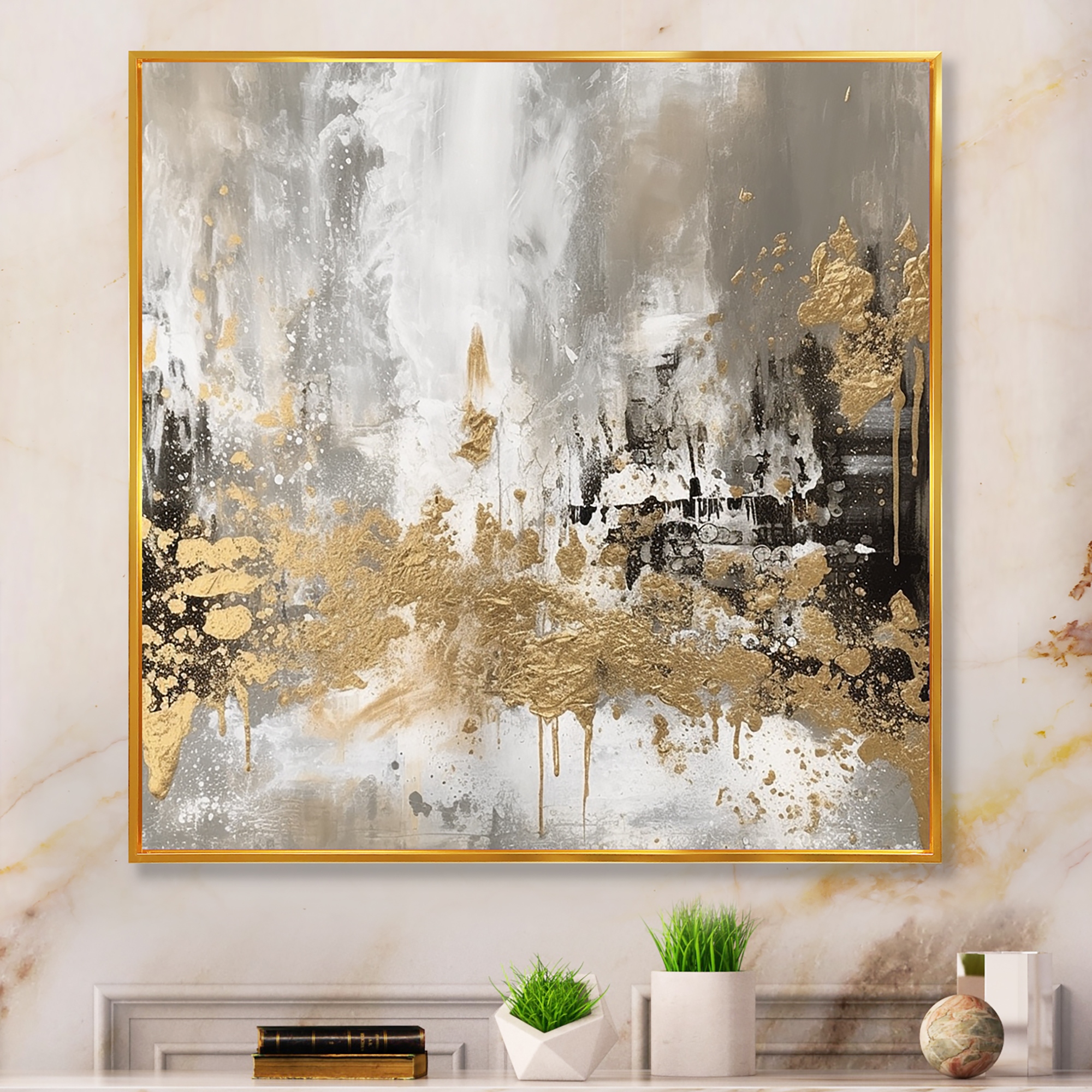 Gold sales abstract painting