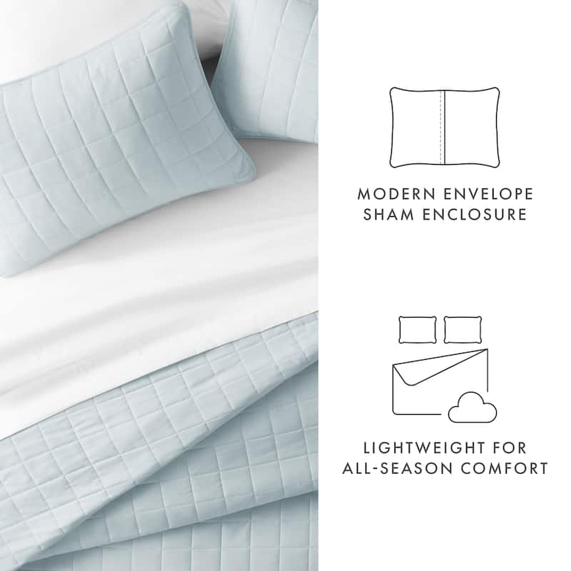 Becky Cameron Premium Ultra Soft Square Quilted Coverlet Set