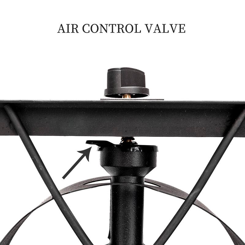 Single Burner Portable Cast Iron Patio Cooking Burner - N/A