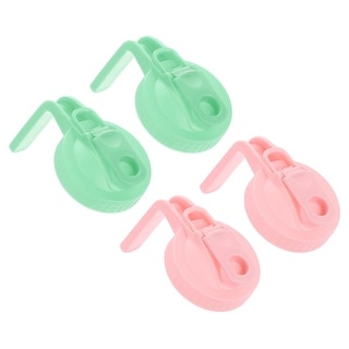 Mason Jar Pour Spout Lid, Mason Jar Lids Wide Mouth Airtight Flip Cap Lids with Handle for Drinking Salad - 8.6cm