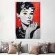 preview thumbnail 8 of 6, iCanvas "Audrey Hepburn" by Ahmad Shariff Canvas Print 60x40x1.5