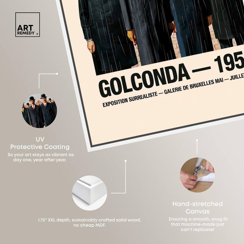 Falling Men of Golconda Canvas by Art Remedy