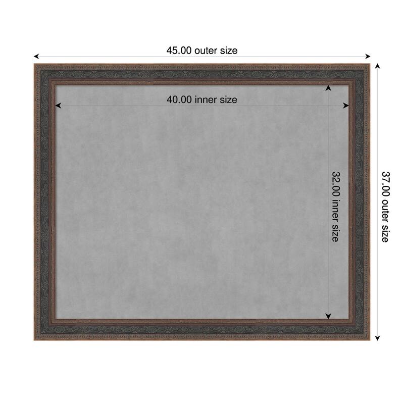 Amanti Art Attic Aged Black Framed - 45 x 37 in - Attic Aged Bronze