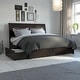 preview thumbnail 5 of 85, Portland Platform Bed with Footboard and Storage Drawers Espresso - King