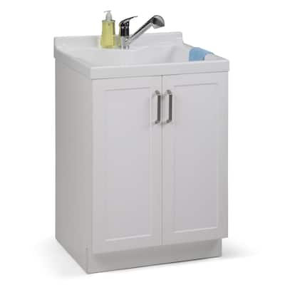 WYNDENHALL Lindor Transitional Laundry Cabinet with Faucet and Sink