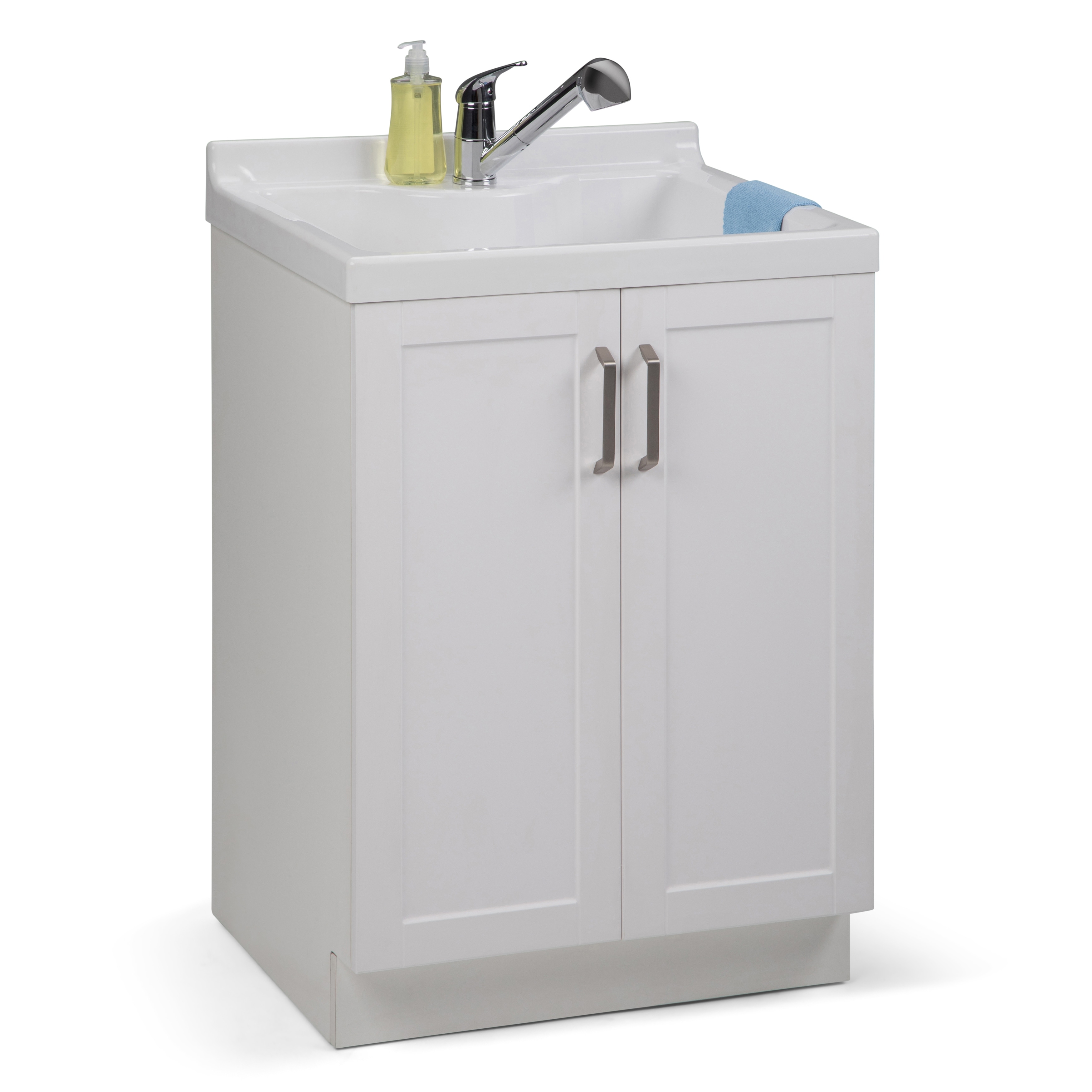 WYNDENHALL Lindor Transitional Laundry Cabinet with Faucet and Sink