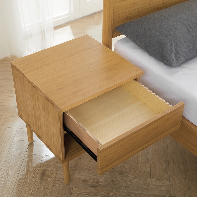 Ria 1 Drawer Nightstand, Caramelized