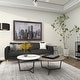 preview thumbnail 16 of 15, Grey Metal Contemporary Framed Wall Art Architecture 40 x 59 x 2