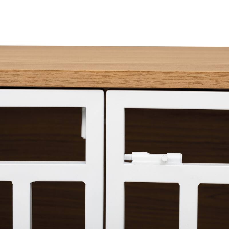 Anmytek Dog Crate Ladder Bookshelf Combo Pet Furniture with Storage and Geometric Doors