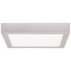 preview thumbnail 7 of 5, Ulko Exterior 1-light Silver Medium Square LED Outdoor Flush Mount