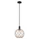 Option Clear Glass with Brown Rope / Matte Black