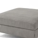 preview thumbnail 15 of 51, Modern Square Corduroy Upholstered Ottoman With Wood Leg