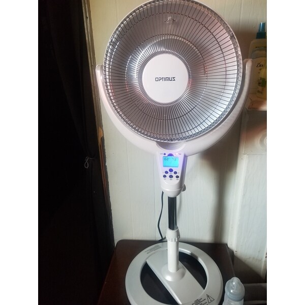 Optimus Oscillating Pedestal Digital Dish Heater H-4500 - Bed Bath u0026 Beyond  - 29473654