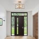 preview thumbnail 57 of 61, Zjvaive 3-Light Rectangular Semi Flush Mount Ceiling Light Farmhouse Metal Cage Light Fixture