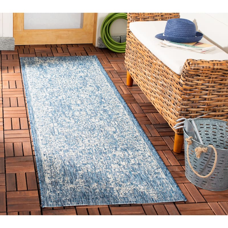 SAFAVIEH Courtyard Gunsel Outdoor Waterproof Patio Backyard Rug
