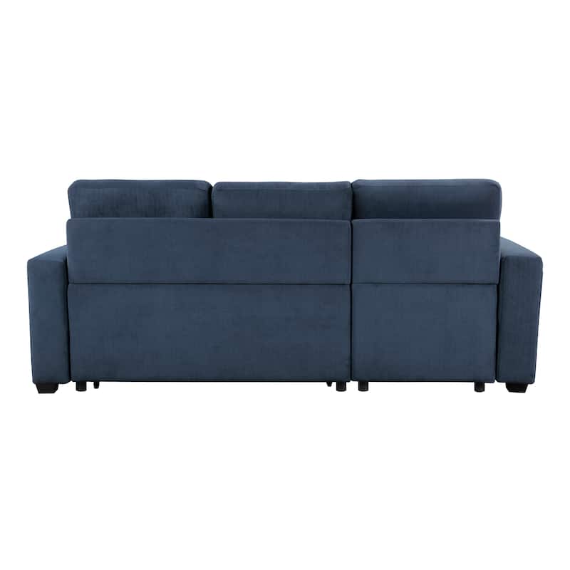 Scarlett Textured Fabric Sectional Sofa with Reversible Chaise