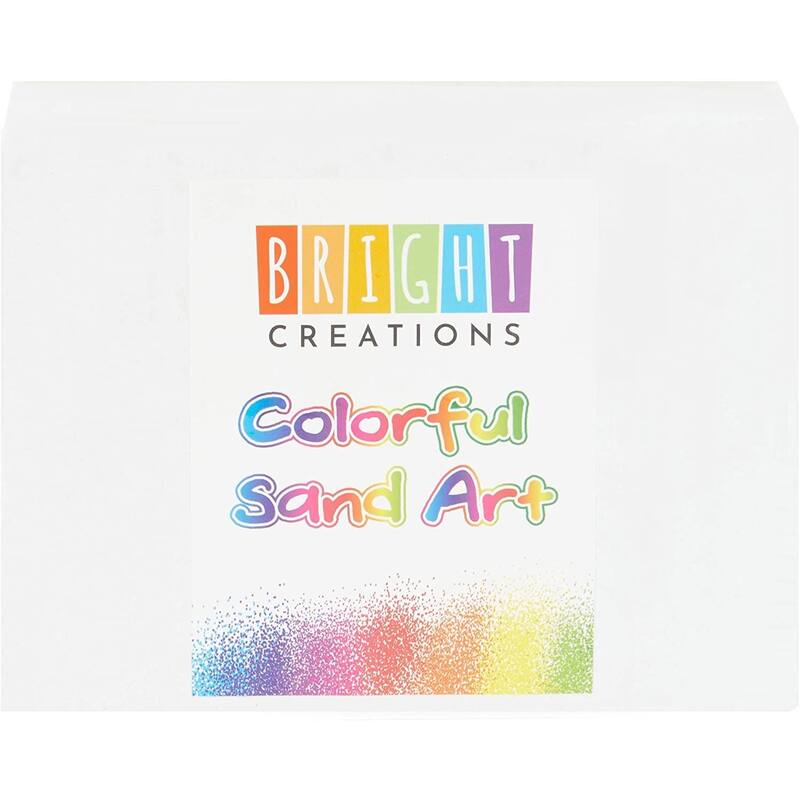 Bright Creations 10 Pcs Rainbow Colored Sand Bottles for Arts Crafts School Home Party, 0.33 lb