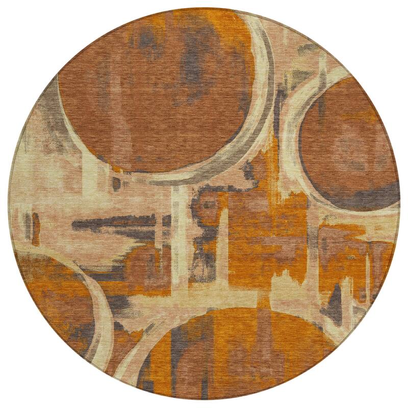 Machine Washable Indoor/ Outdoor Modern Erie Chantille Rug