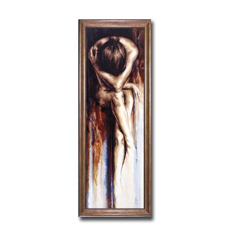 Stasis by Antoine de Villiers Bronze Framed Canvas Art (40 in x 16 in)