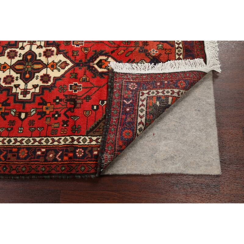 Traditional Geometric Hamedan Persian Area Rug Wool Hand-knotted - 3'1" x 5'1"