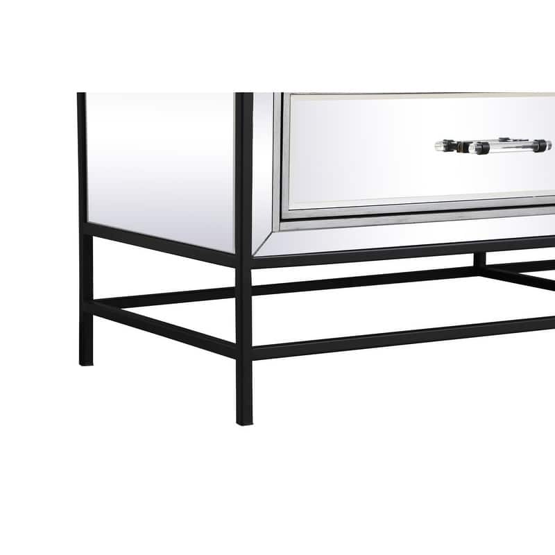 Modern Mirrored End Table