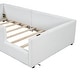 preview thumbnail 11 of 12, Twin Size Upholstered Platform Bed with Guardrail and Charging Station