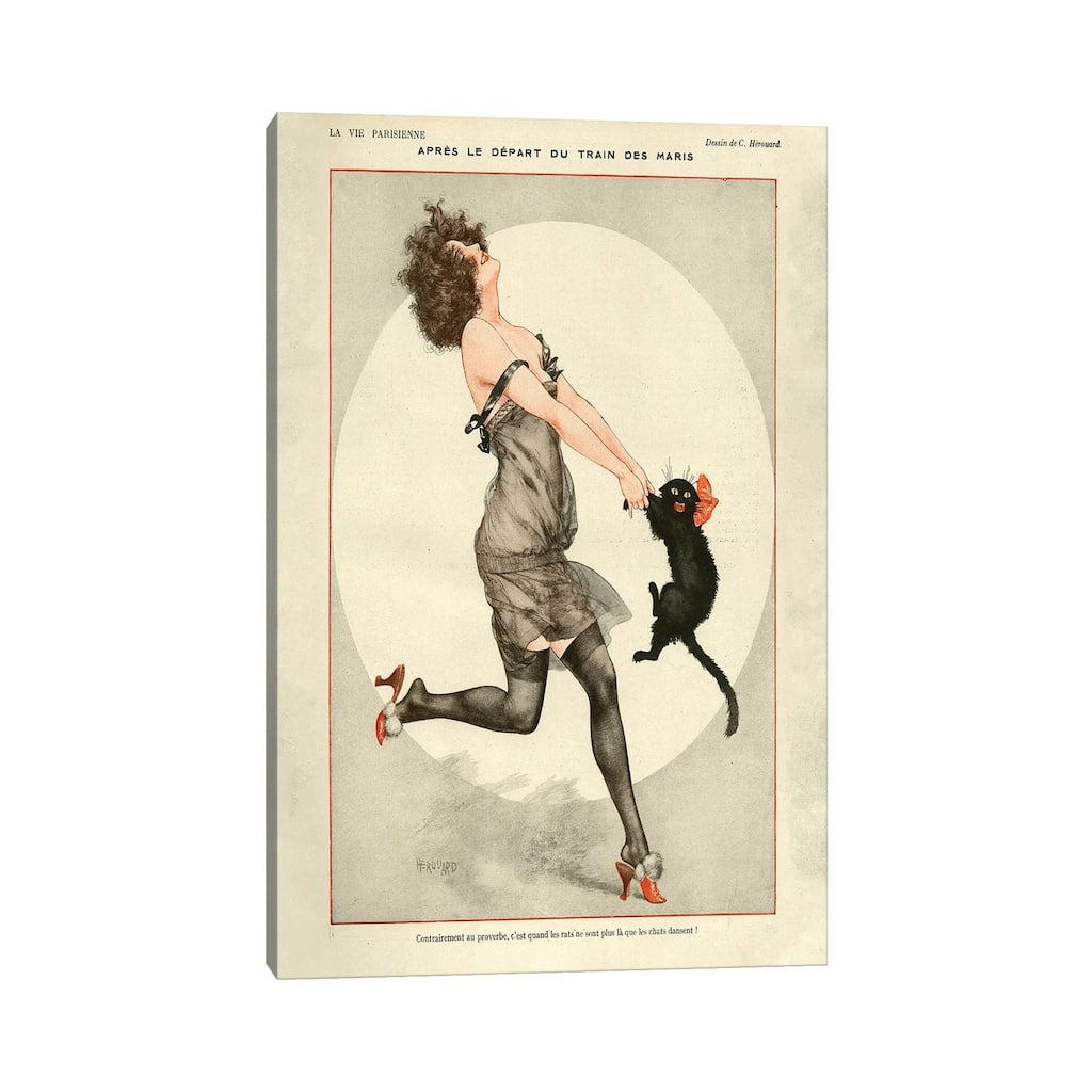 iCanvas "1923 La Vie Parisienne Magazine Plate" by Cheri Herouard Canvas Print