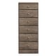 preview thumbnail 3 of 20, Prepac Astrid 6 Drawer Dresser for Bedroom, Tall Chest of Drawers, Bedroom Furniture, Clothes Storage and Organizer