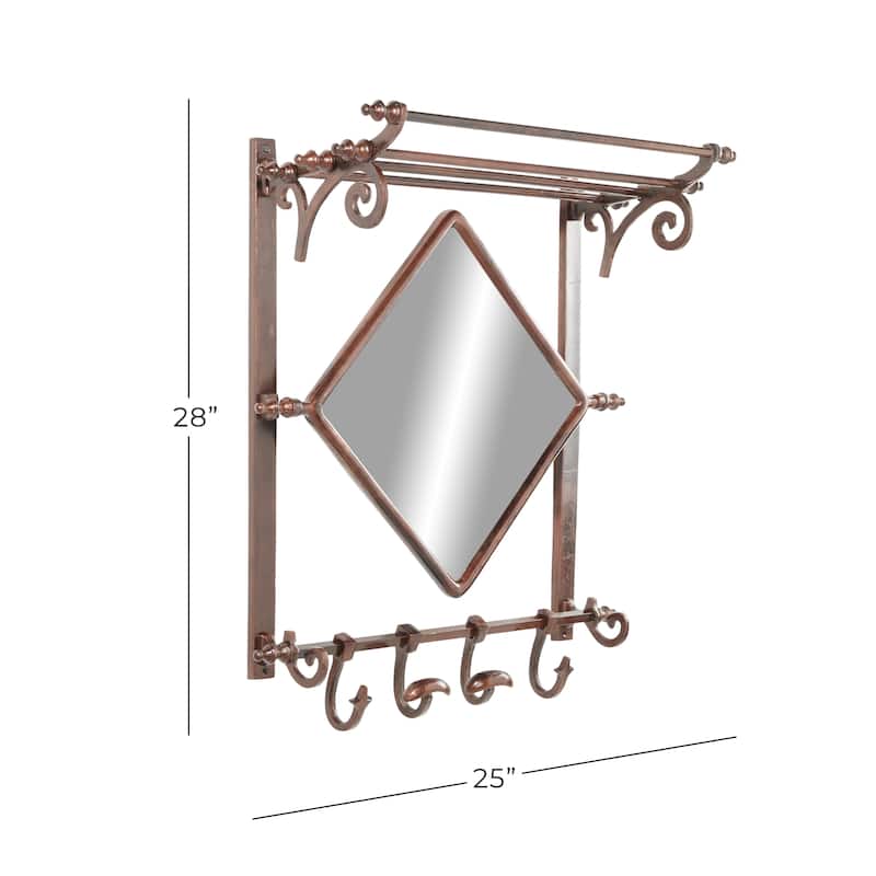 Wall Shelf - Copper or Brass - Roche River Decor