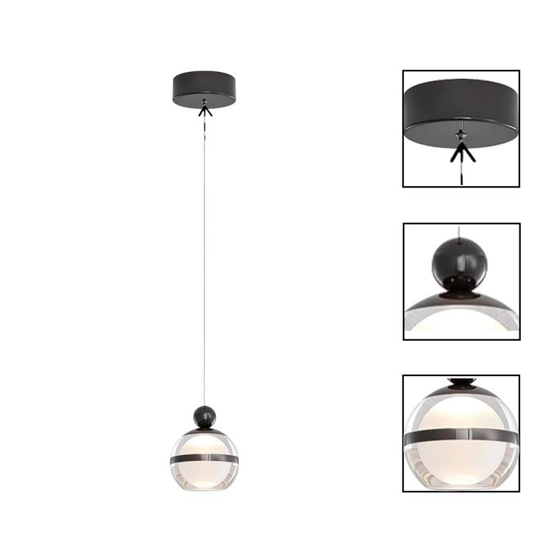 1 Light bulb lights black chandelier light metal pendant light