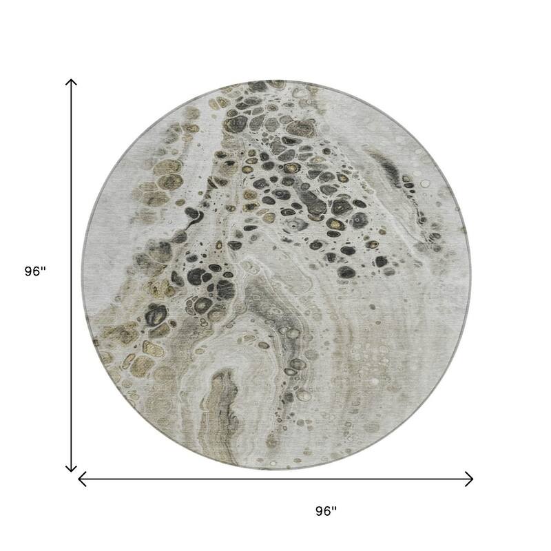 HomeRoots Abstract Transitional Rectangle Outdoor Rug