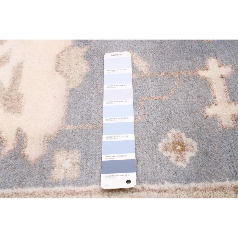 ECARPETGALLERY Hand-knotted Royal Oushak Grey Wool Rug - 9'3 x 11'10