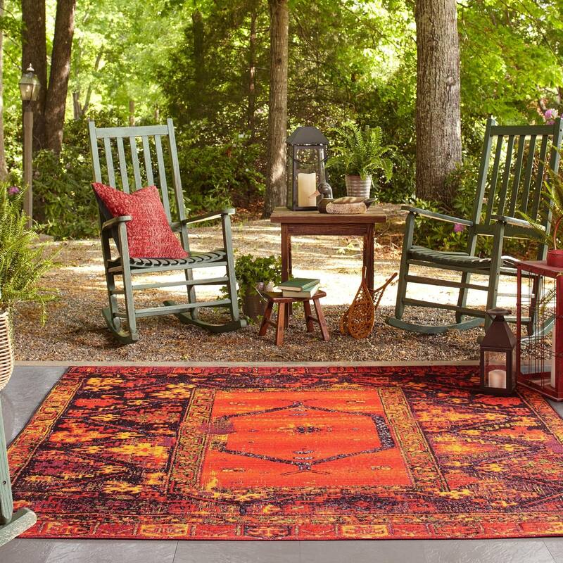 Outdoor Bounder Collection Area Rug
