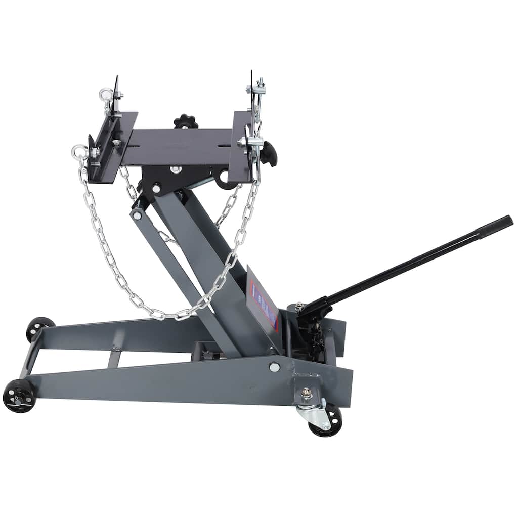 Hydraulic Transmission Jack 1/2 Ton Capacity Roll Under Service Floor Jack Low Profile 9.6" - 27.8" Height Range