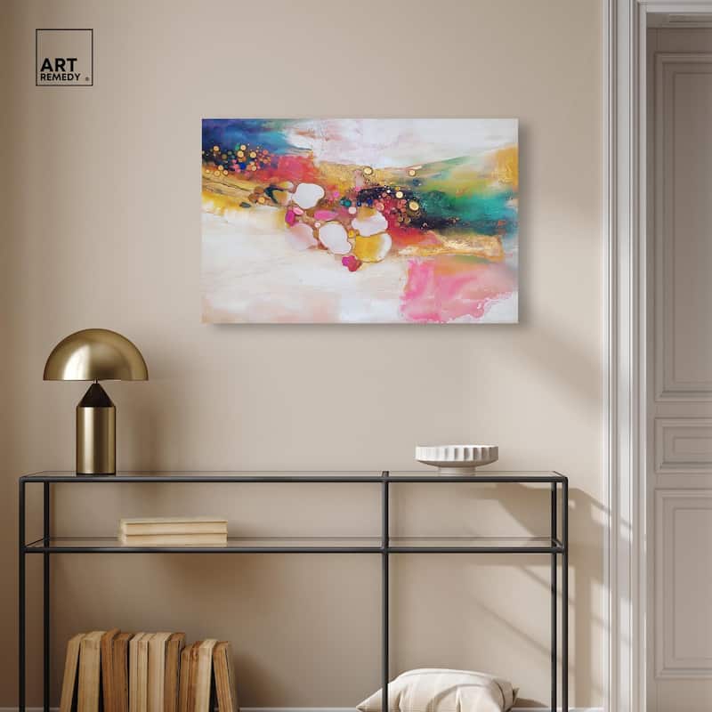 Vibrant Dabs II Canvas by Art Remedy, Gallery Wrapped