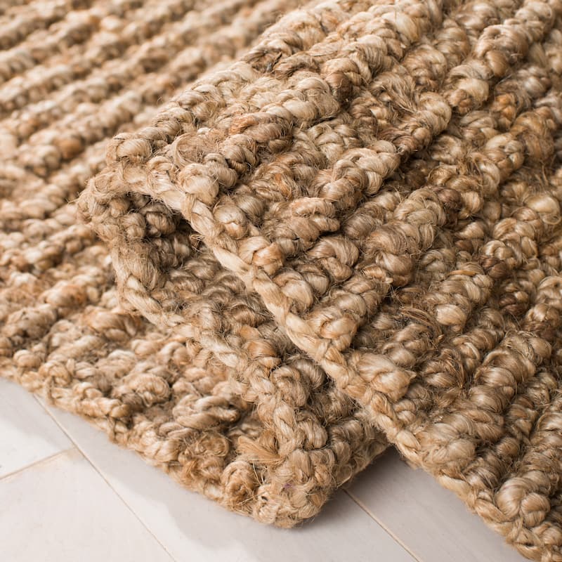 SAFAVIEH Jerneja Handmade Solid Chunky Jute Area Rug